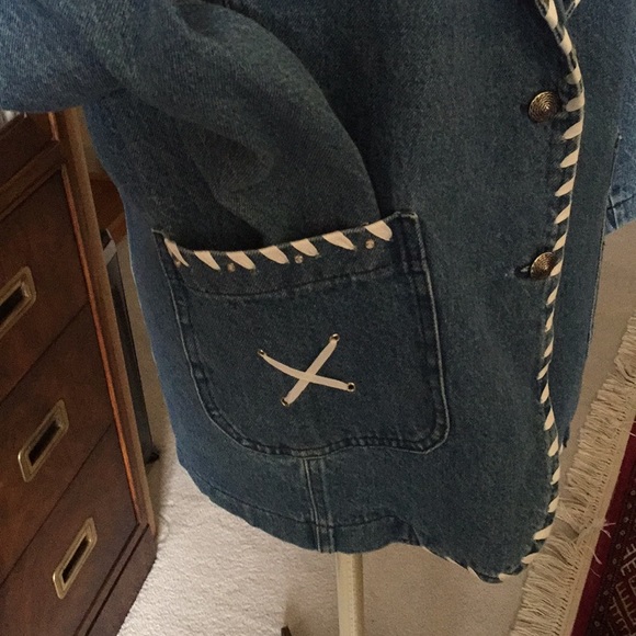 Vintage David David denim blazer - Picture 4 of 9